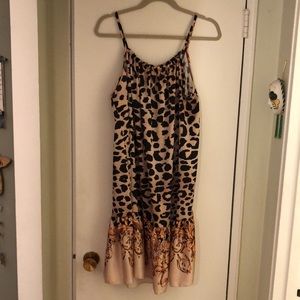 Stunning Animal print spaghetti strap dress